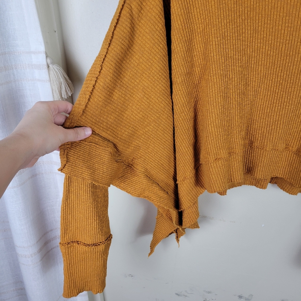 Free People Sunbaby Moon Daisy Turtleneck Rib Top - Picture 5 of 10